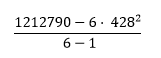 Variance of points